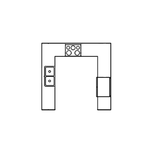 Complete Kitchen Set - U Shape