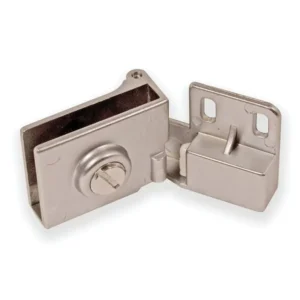 Glass Door Hinge Chrome Plated-White Magnetic